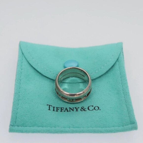 TIFFANY&Co. Atlas Ring Ag925 Silver Auth 114801 - Picture 10 of 10